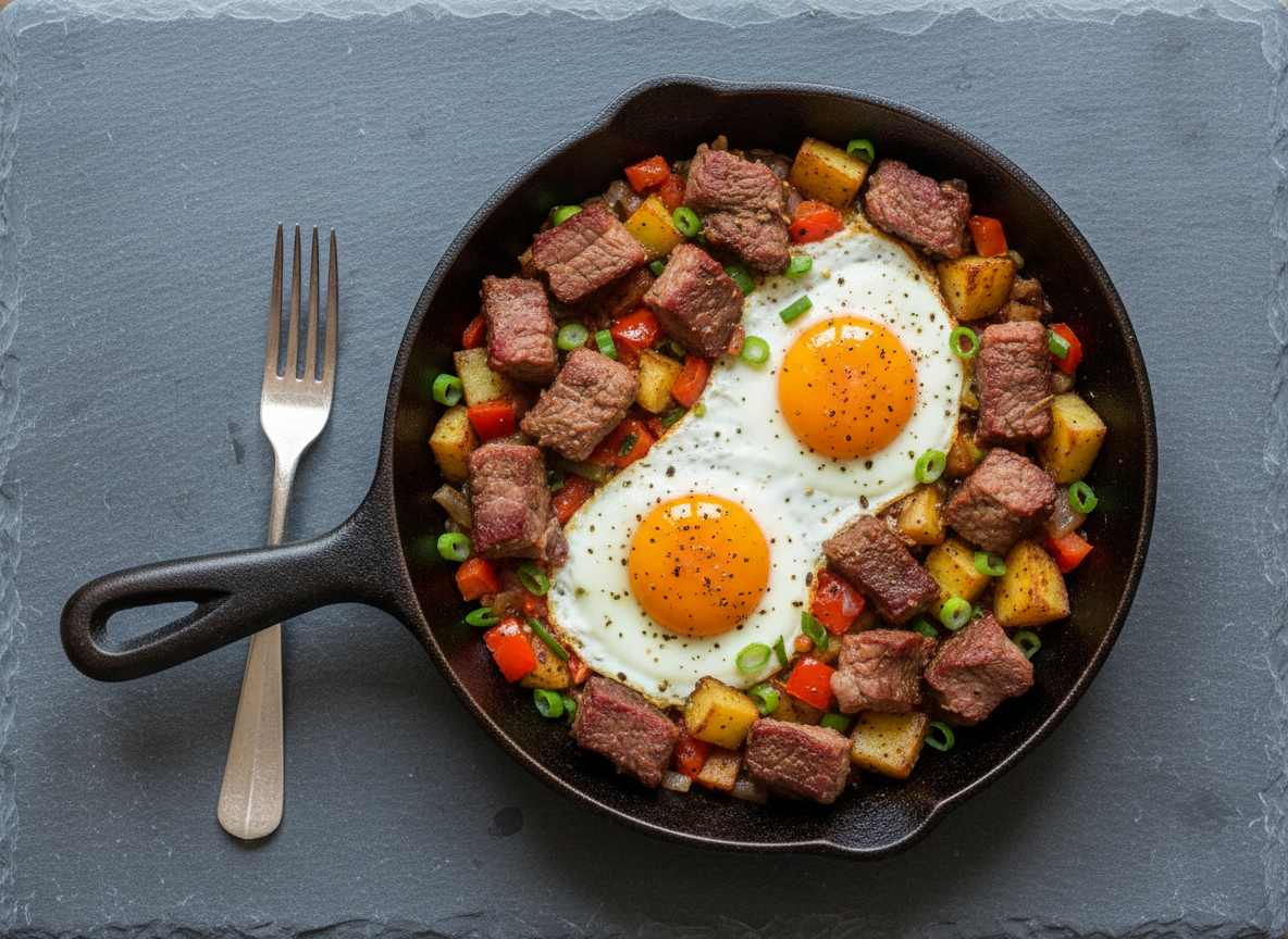 Beef and Egg Breakfast Skillet
