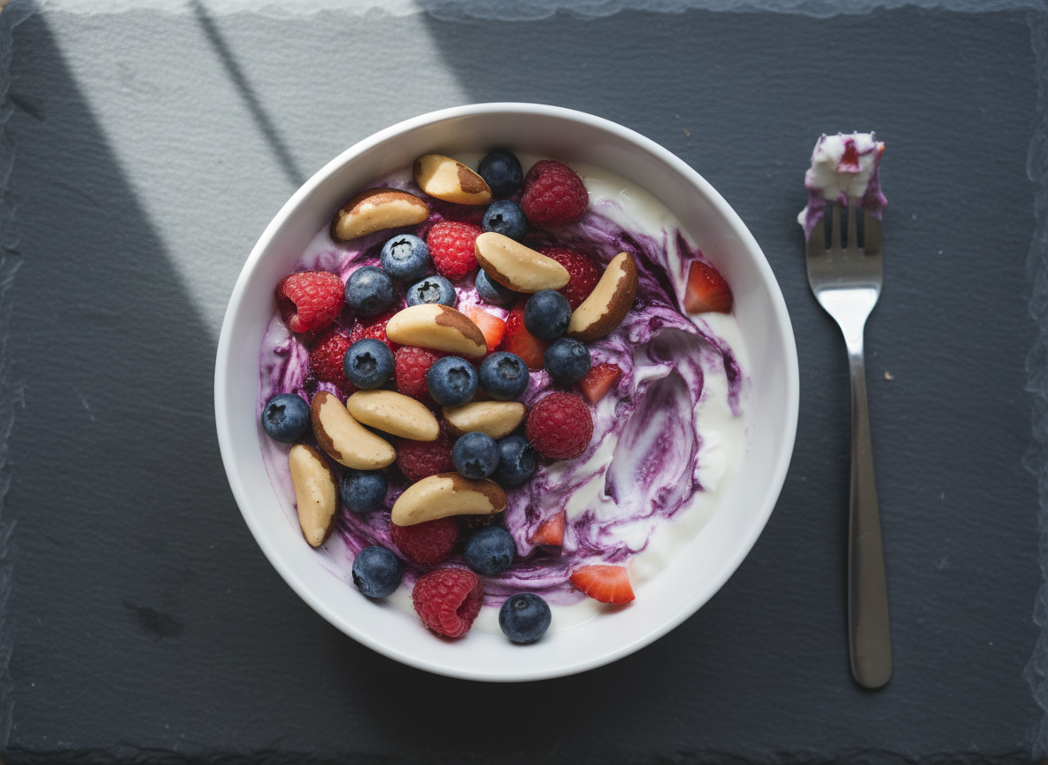 Brazil-Nut and Berry Skyr Bowl
